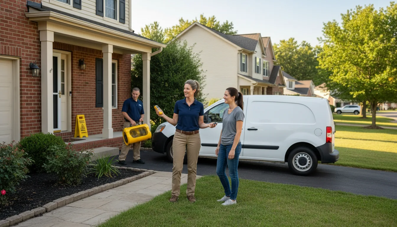 Residential water damage restoration in Avondale, AZ